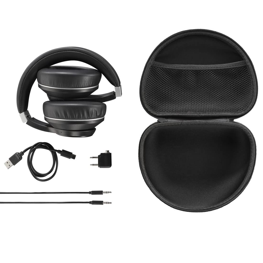 Hama Cuffie Bluetooth Passion Voyage (Over Ear, Cancelling del rumore, ricarica wireless, cuffie con microfono, con funzione touch, cuffie Bluetooth, cuscinetti auricolari) nero