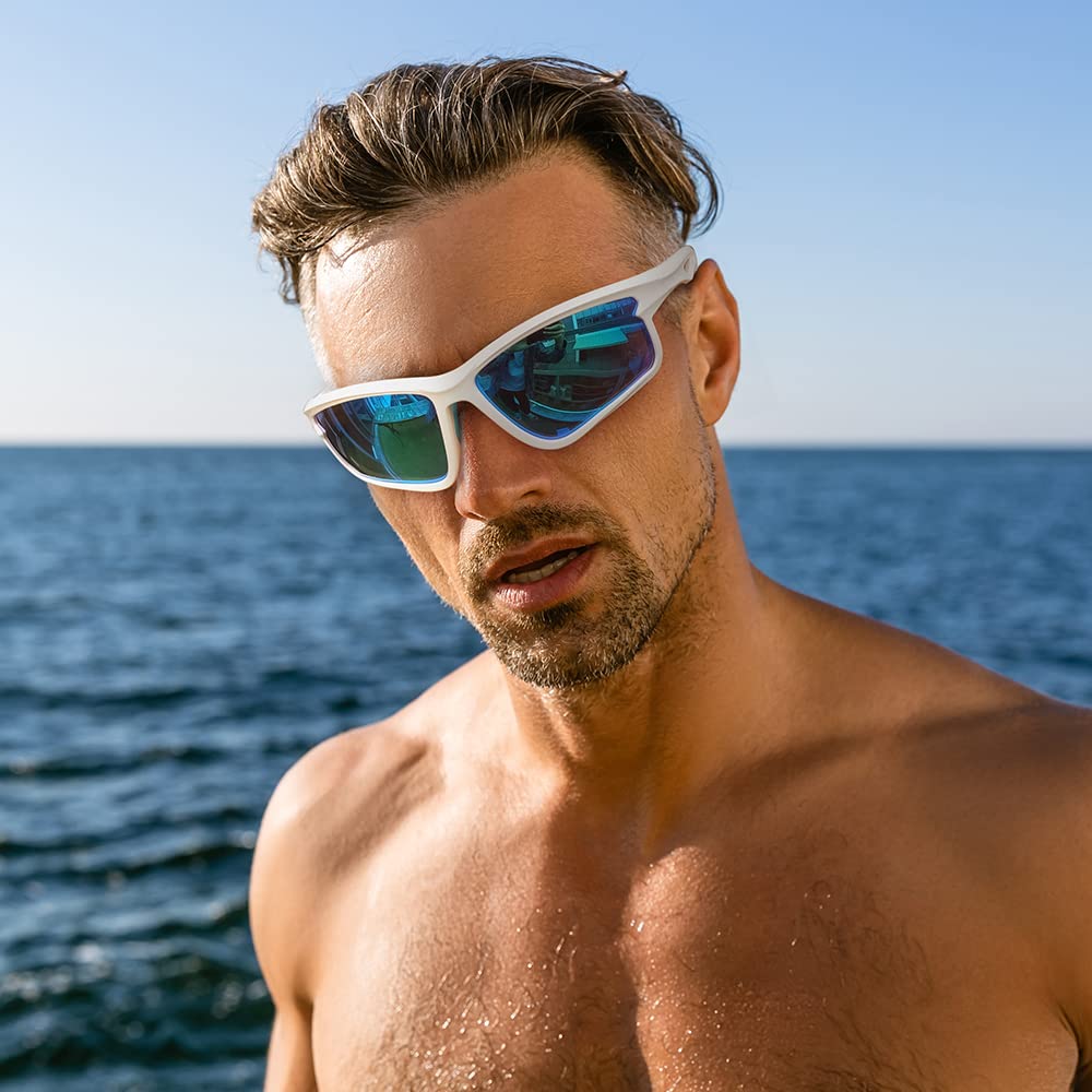 Occhiali da sole sportivi polarizzati per uomo donna ciclismo corsa guida occhiali da pesca