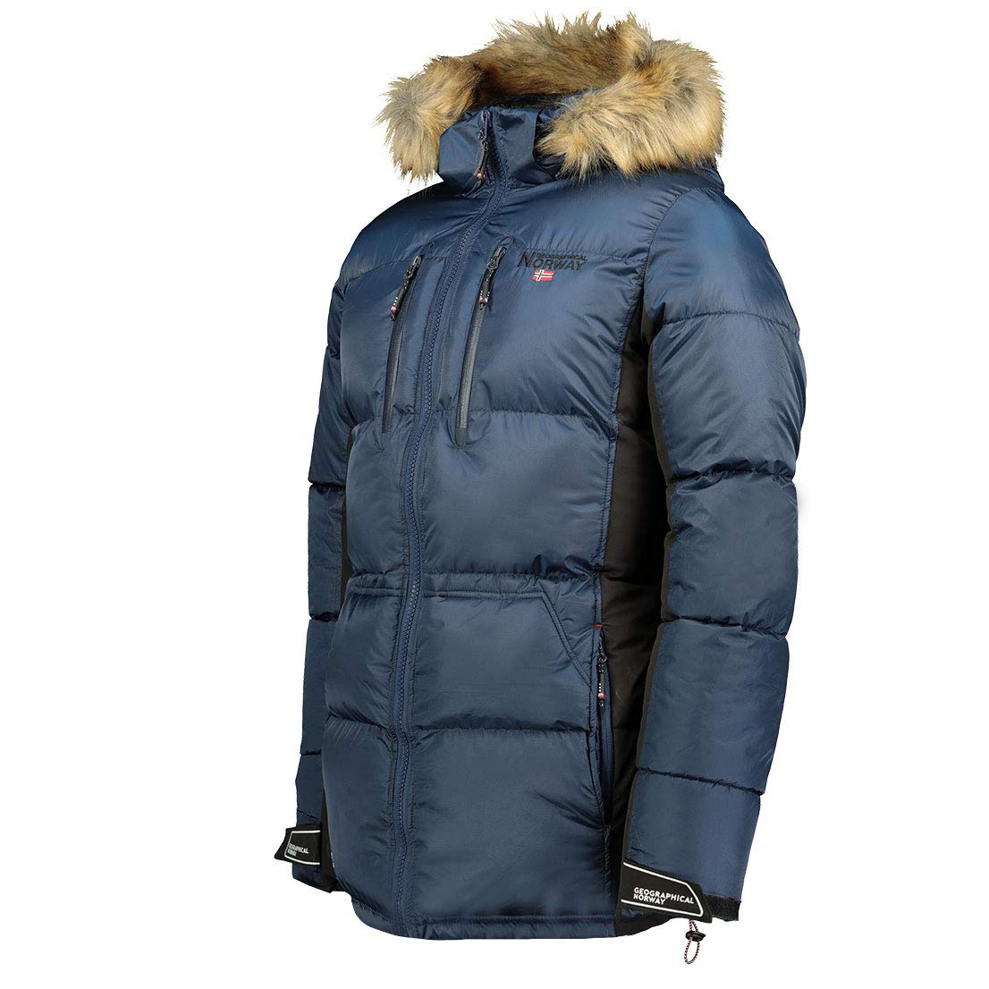 Geographical Norway Danone Men - Giacca Uomo Imbottita Calda Autunno-Invernale - Cappotto Caldo - Giacche Antivento A Maniche Lunghe - Abito Ideale Per Uomini