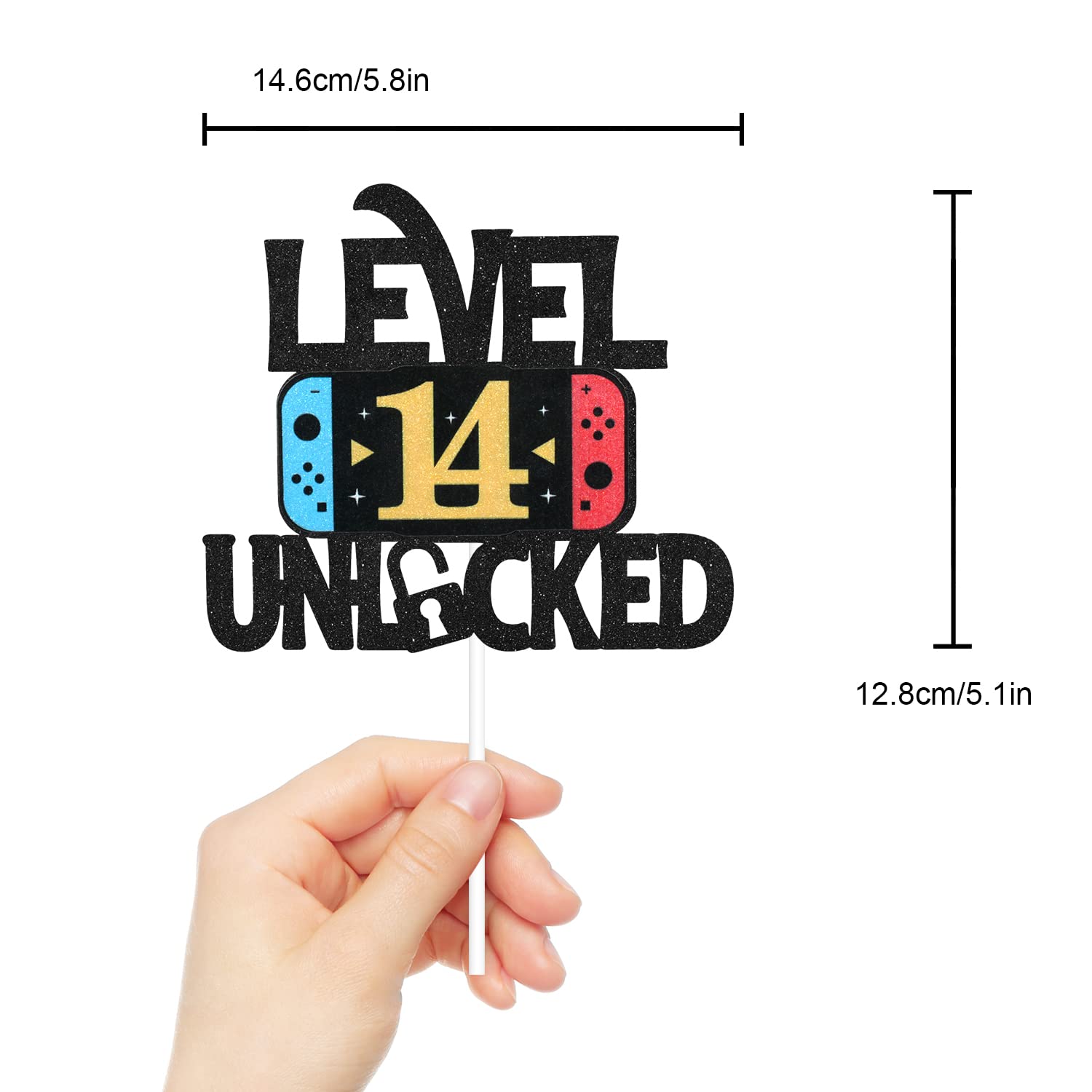 Level Master Topper Snapklik.com : Level 14 Unlocked Game Birthday Cake Topper - Video Game ...