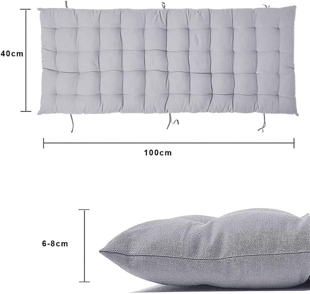 Cuscino Per Sdraio Giardino 50x50cm - Grigio, Antiscivolo, In Poliestere, Per Sedie A Sdraio - Foto 9