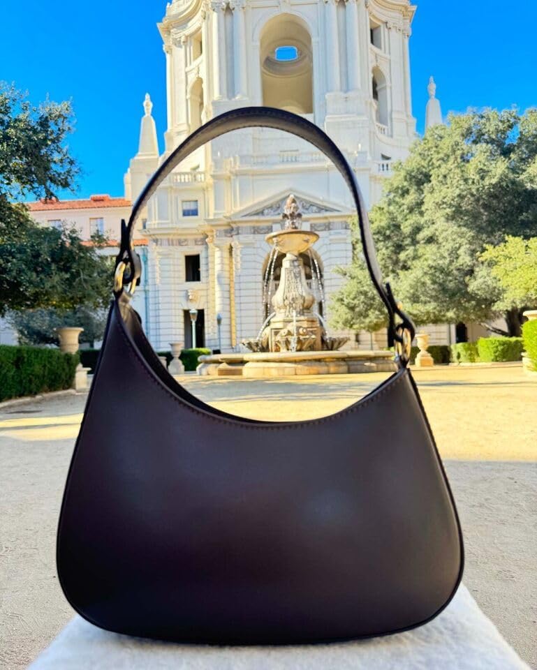 Ivan Troy Elegant Lala Leather Handbag - Italian Craftsmanship | Italian Shoulder Bag for Women (Coffee) - Image 4