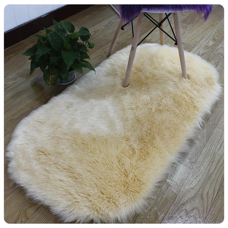 Tapis imitation laine synthétique pour canapé froid et usé