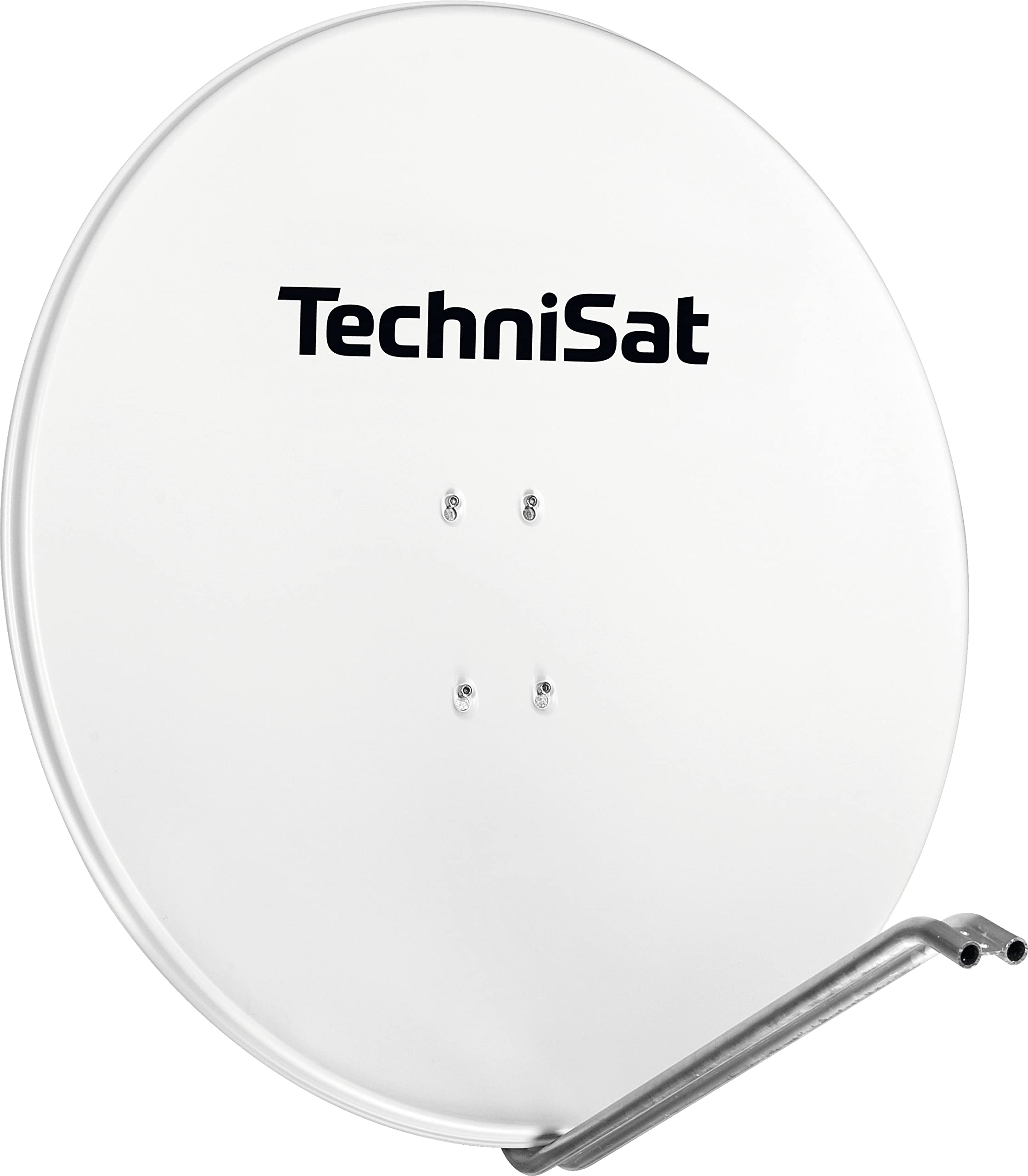TechniSat SATMAN 850 PLUS - Satellitenschüssel (85 cm Sat Anlage, Antenne mit Mast- und AZ/EL-Halterung passend für UNYSAT-Universal LNB) Polarweiß