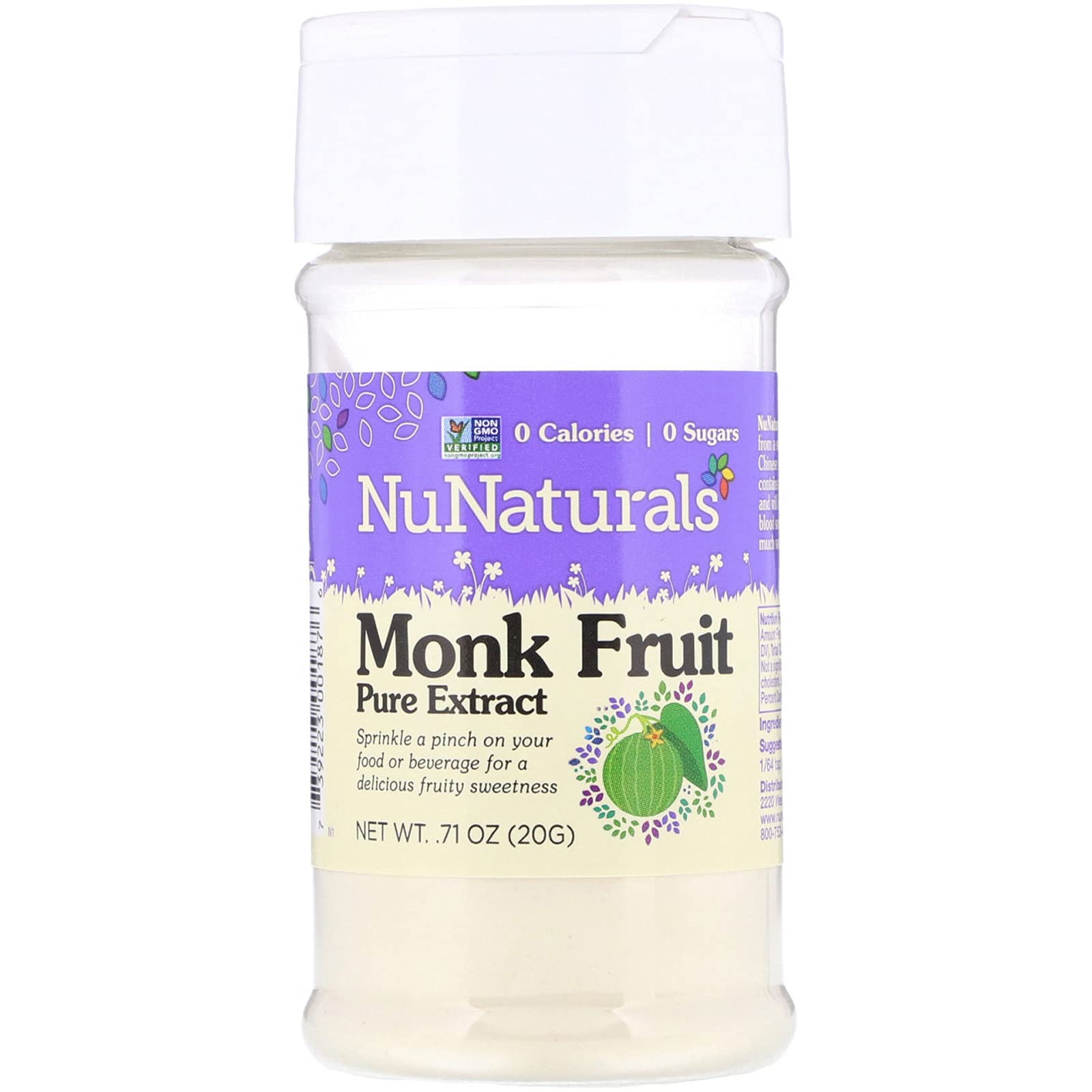 NuNaturals Monk Fruit Pure Extract (. 71oz/20g)
