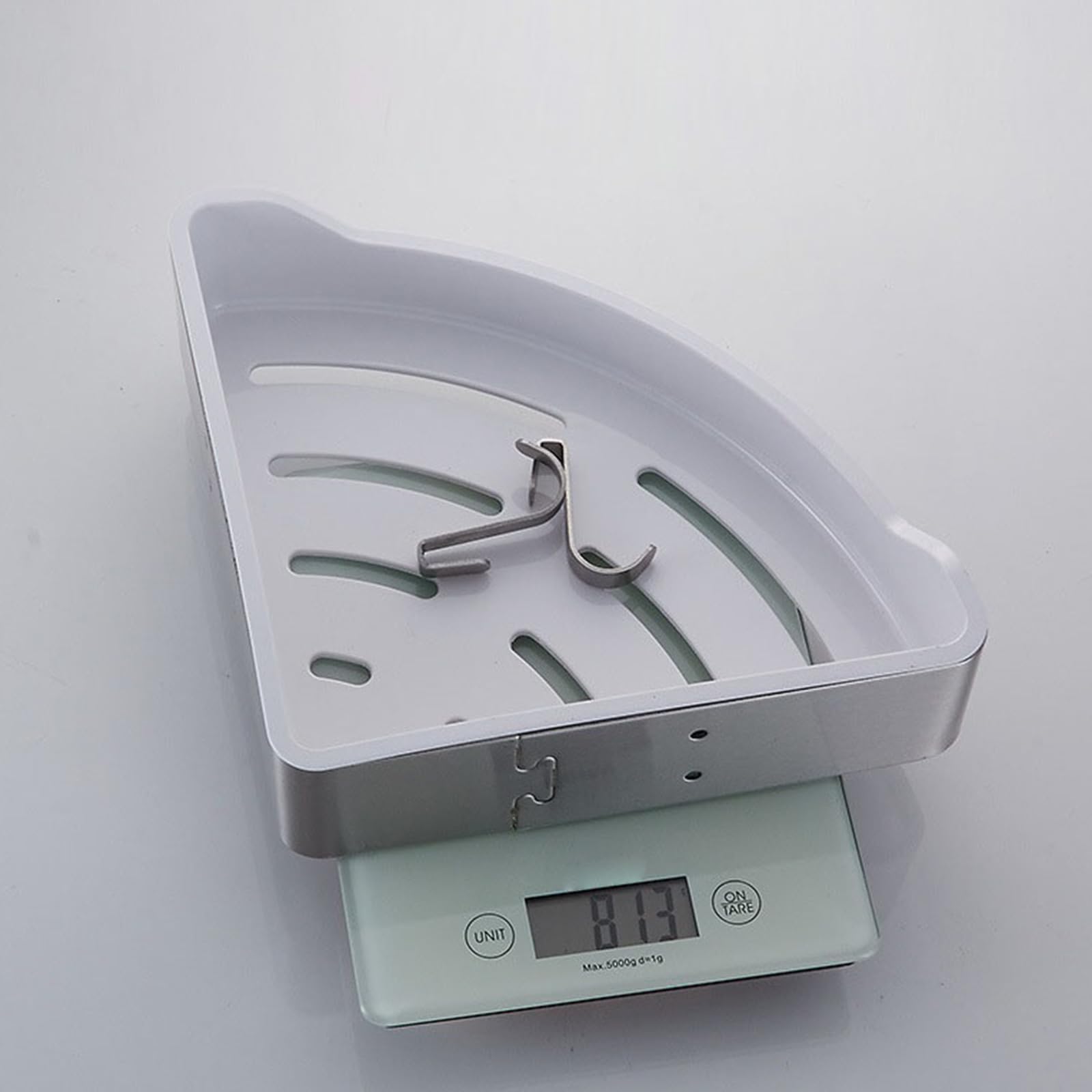 Soporte para champú montado en la pared, estante de ducha esquinero, organizador de almacenamiento de cocina, estante organizador de baño, ducha, baño, soporte para champú, soporte de esquina para