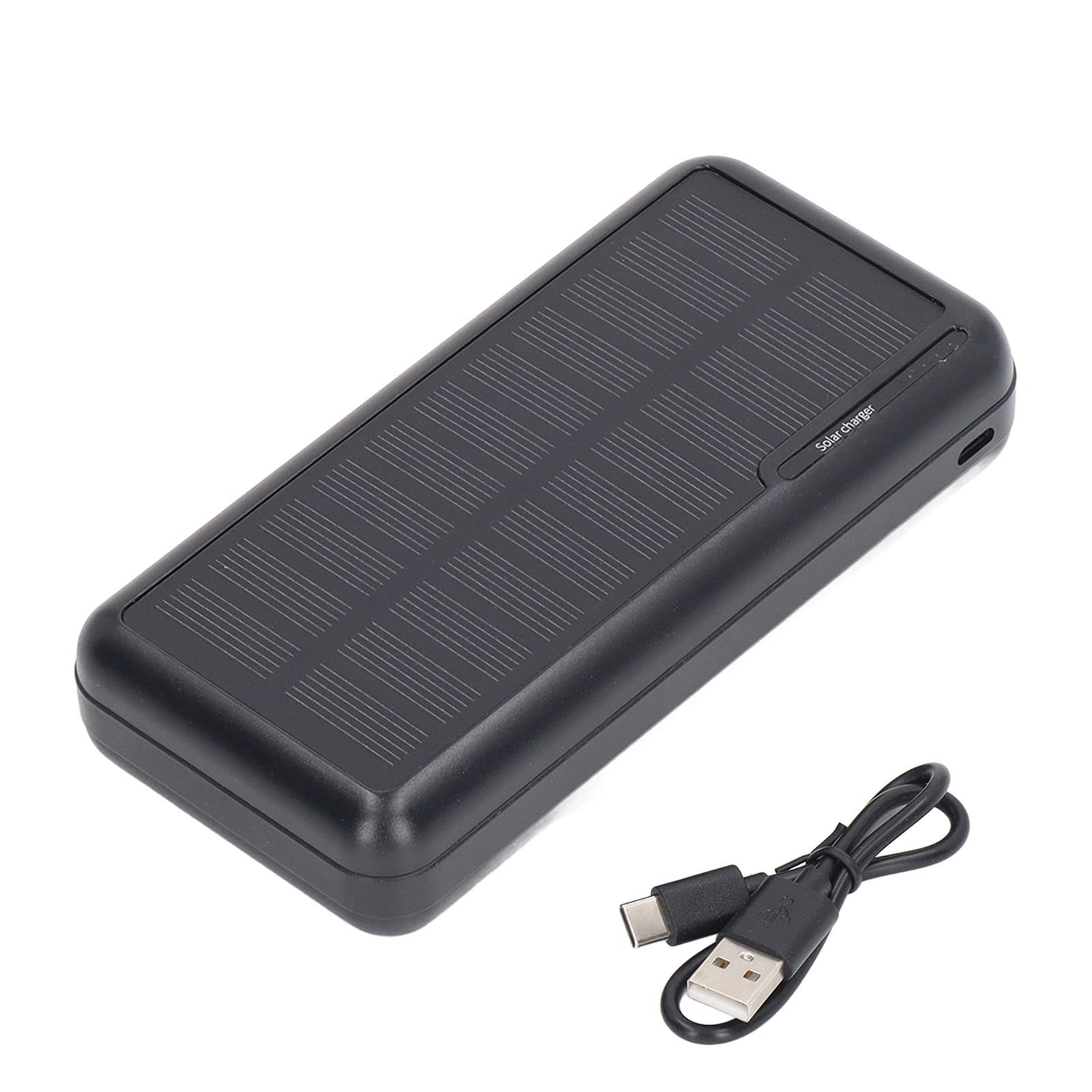 Batterie externe solaire 30 000 mAh Capacité double port USB portable pour camping randonnée