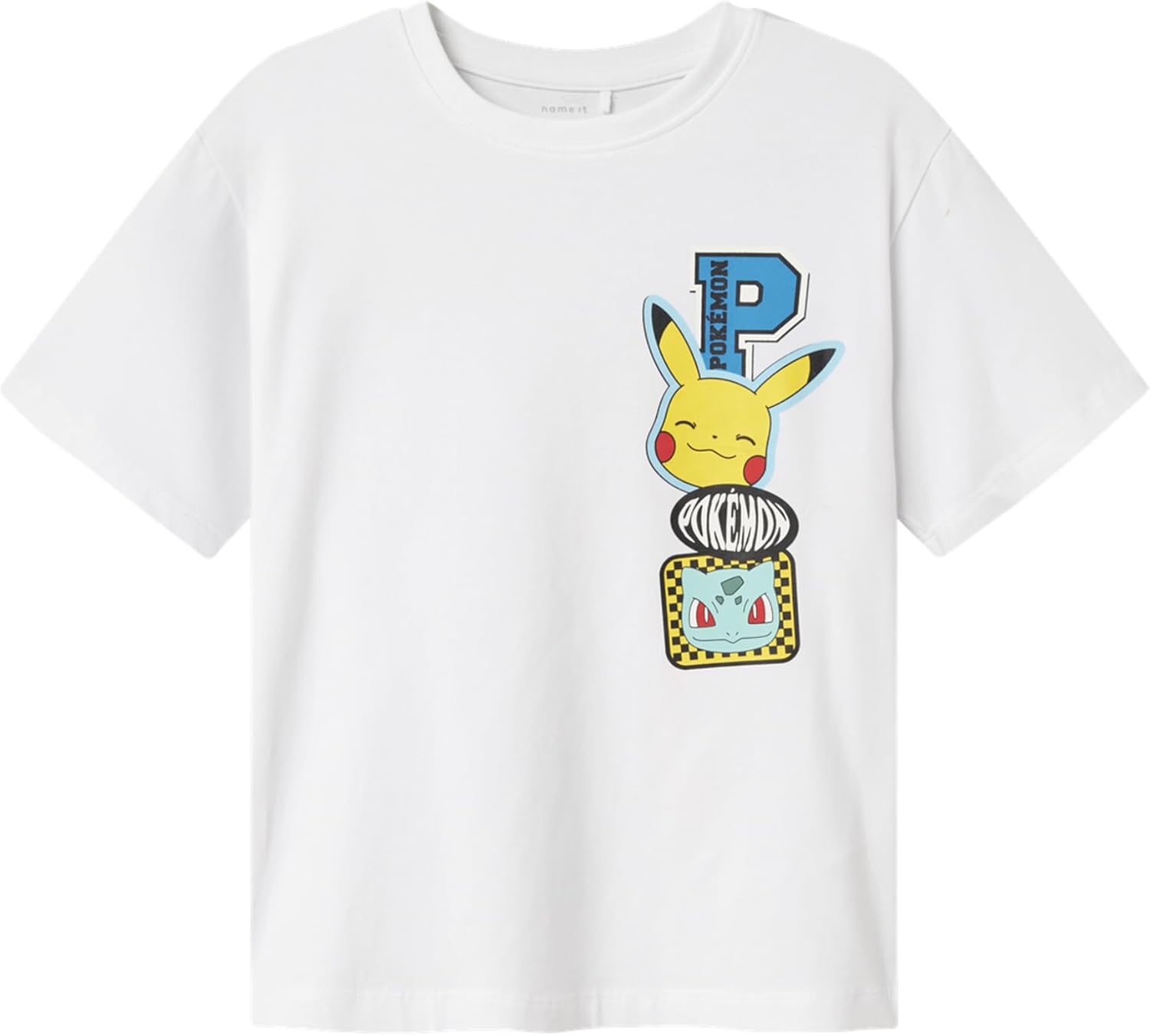Map Minecraft Bright White Poly T-Shirt by Name It