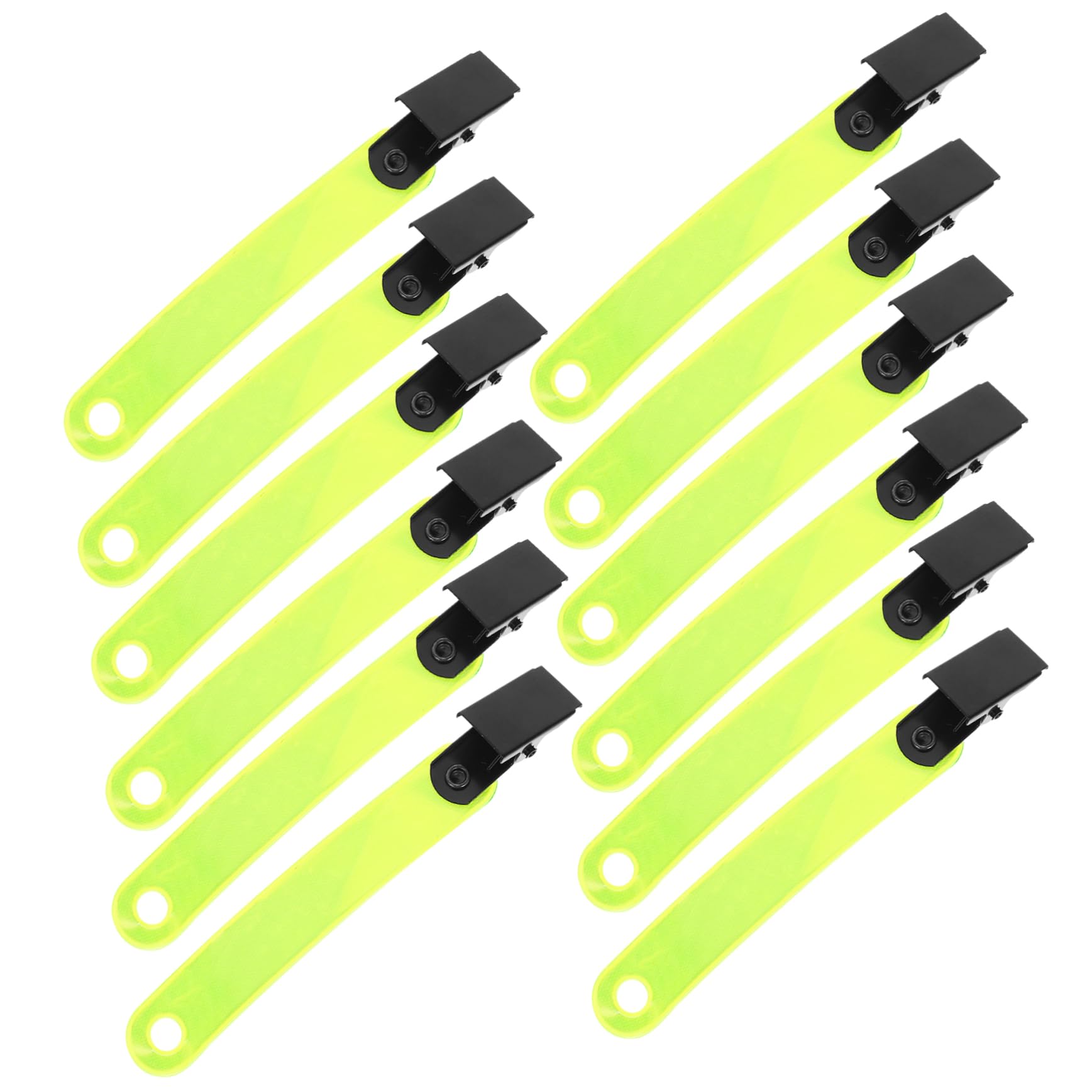 VANZACK Porte-étiquette Fluorescent Balises Réfléchissantes Clips Réfléchissants Pratiques Piste Bande Marqueurs Chasse Randonnée Clip De Marquage De Sentier PVC