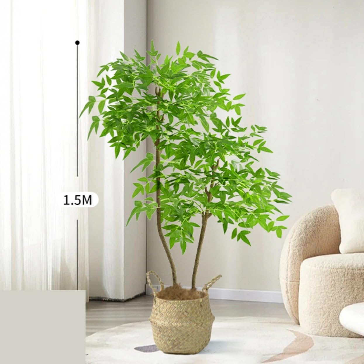 Amazon｜HGJH フェイクグリーン 大きい リアル 人工観葉植物 鉢植え  