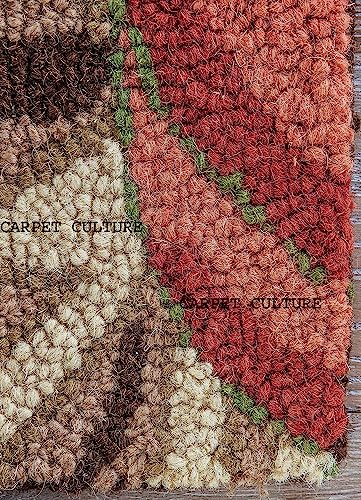 Image of Carpet Mahal Handmade Handwoven Tufted Made of 100% Soft Blended Wool Export Quality Carpets with 1 Inch Thickness (6x9 Feet) Color Multi