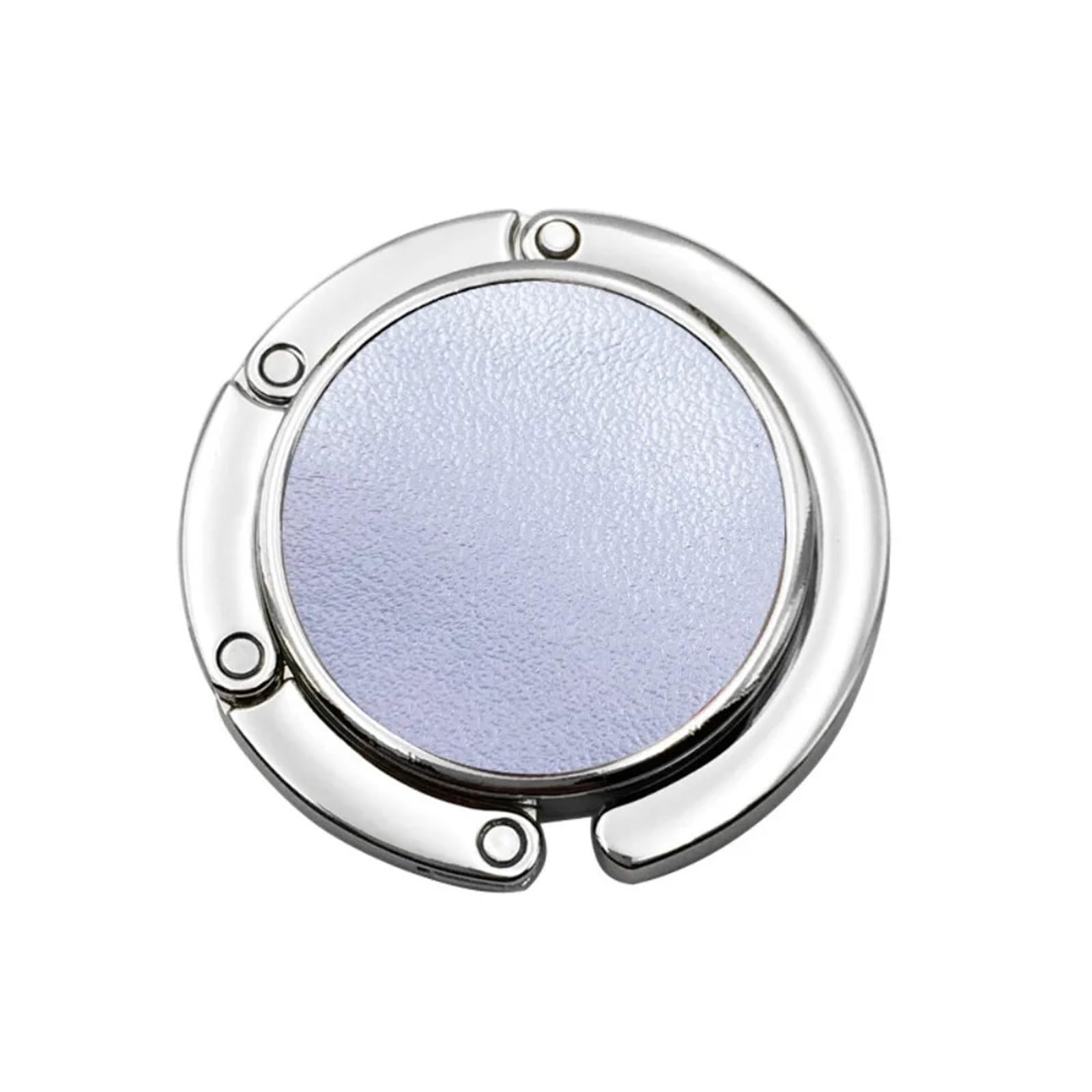 LCKKJHG 2pcs Foldable Round Handbag Hook Portable Marble Pattern Briefcase Hanger Creative Bag Holder for Table(Silver)
