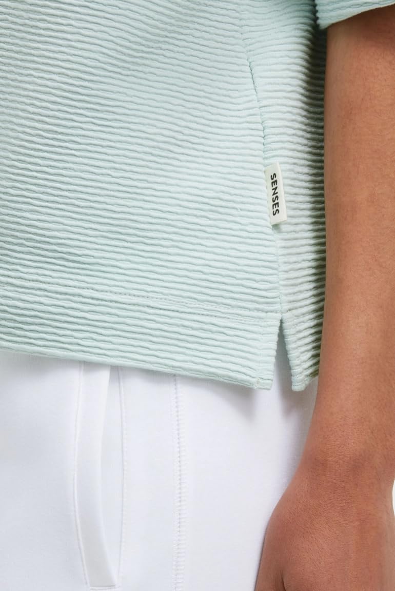 T-Sweat damski oversize, pastelowa limonka