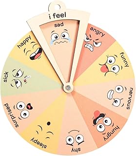 Montessori Toys 2 Years Old Preschool Teacher Gifts Emotion Wheel Feeling Wheel Toddler Gift Toddler Toys Emotion Chart Feeling Chart Early Toddler (A, One Size)
