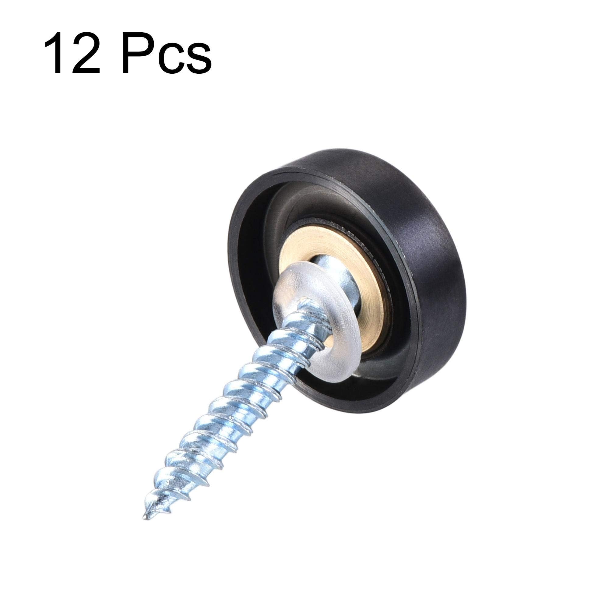 TOP-VIGOR 12Pcs Mirror Screws, 16mm Stainless Steel Mirror Screws Cap Nail with Washers - Image 3