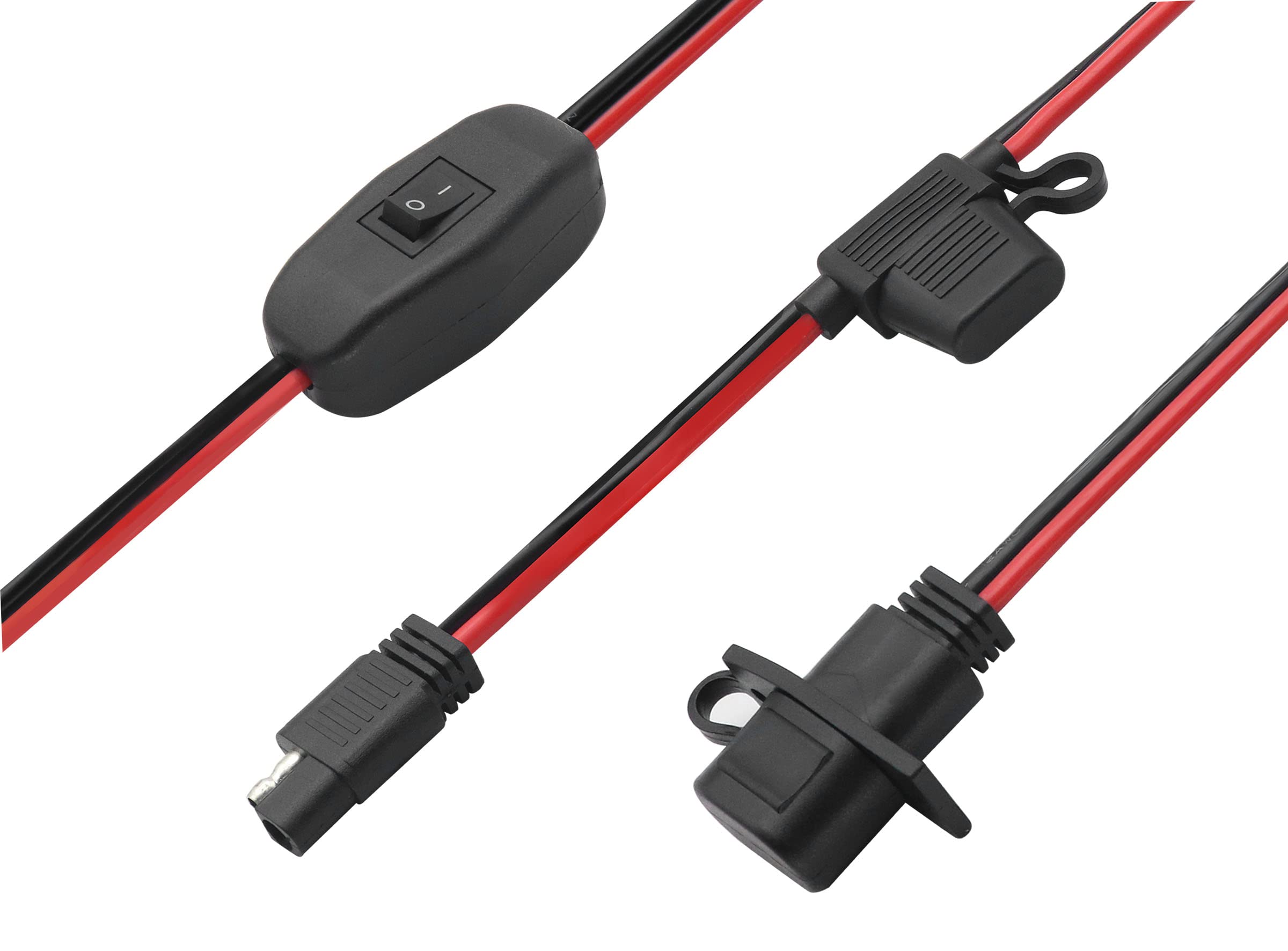 Snapklik.com : AAOTOKK SAE To SAE Solar Power Outlet Sidewall Port ...