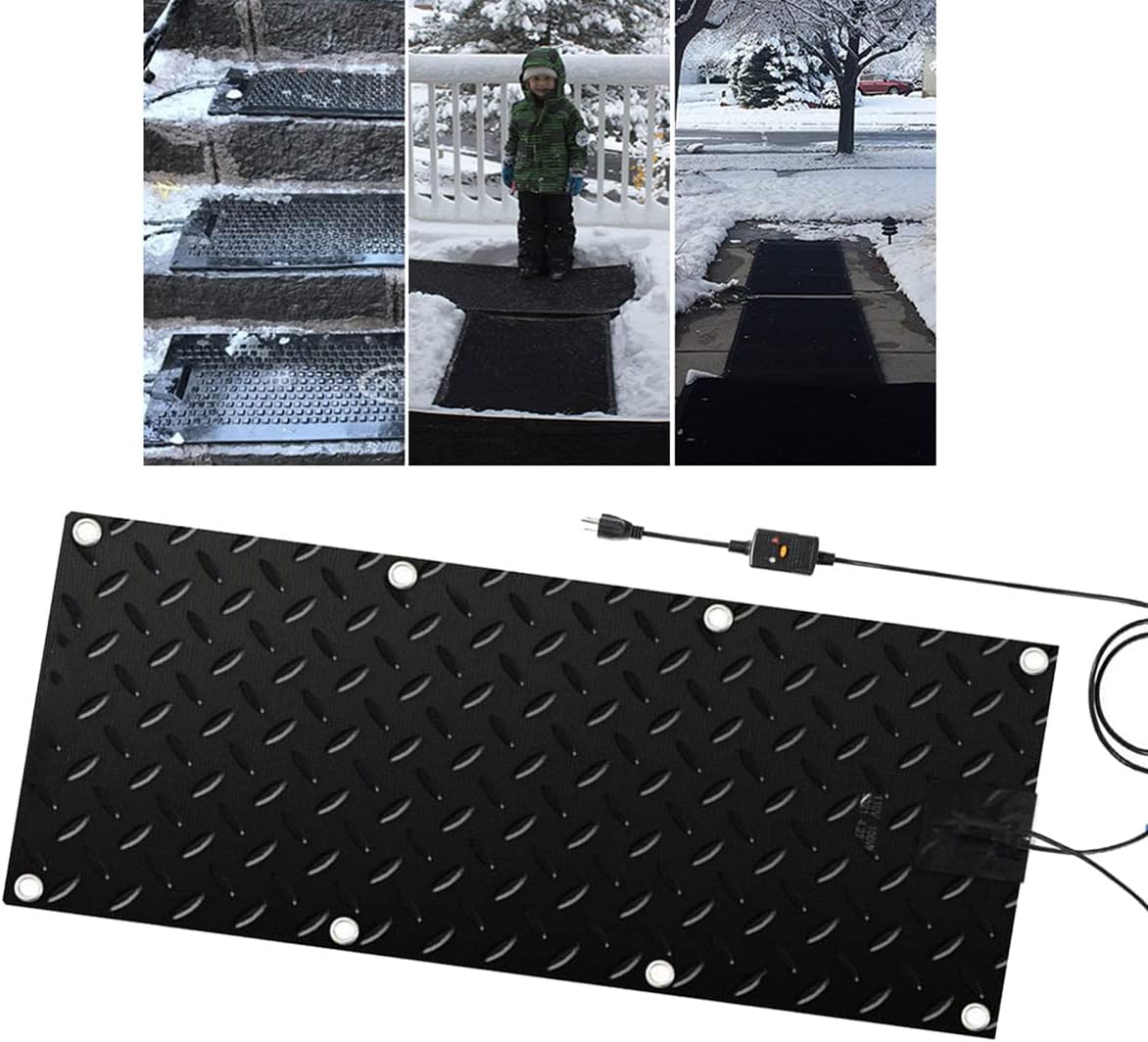 Goghthyger Snowmelt Heated Walkway Mats, NonSlip Electric