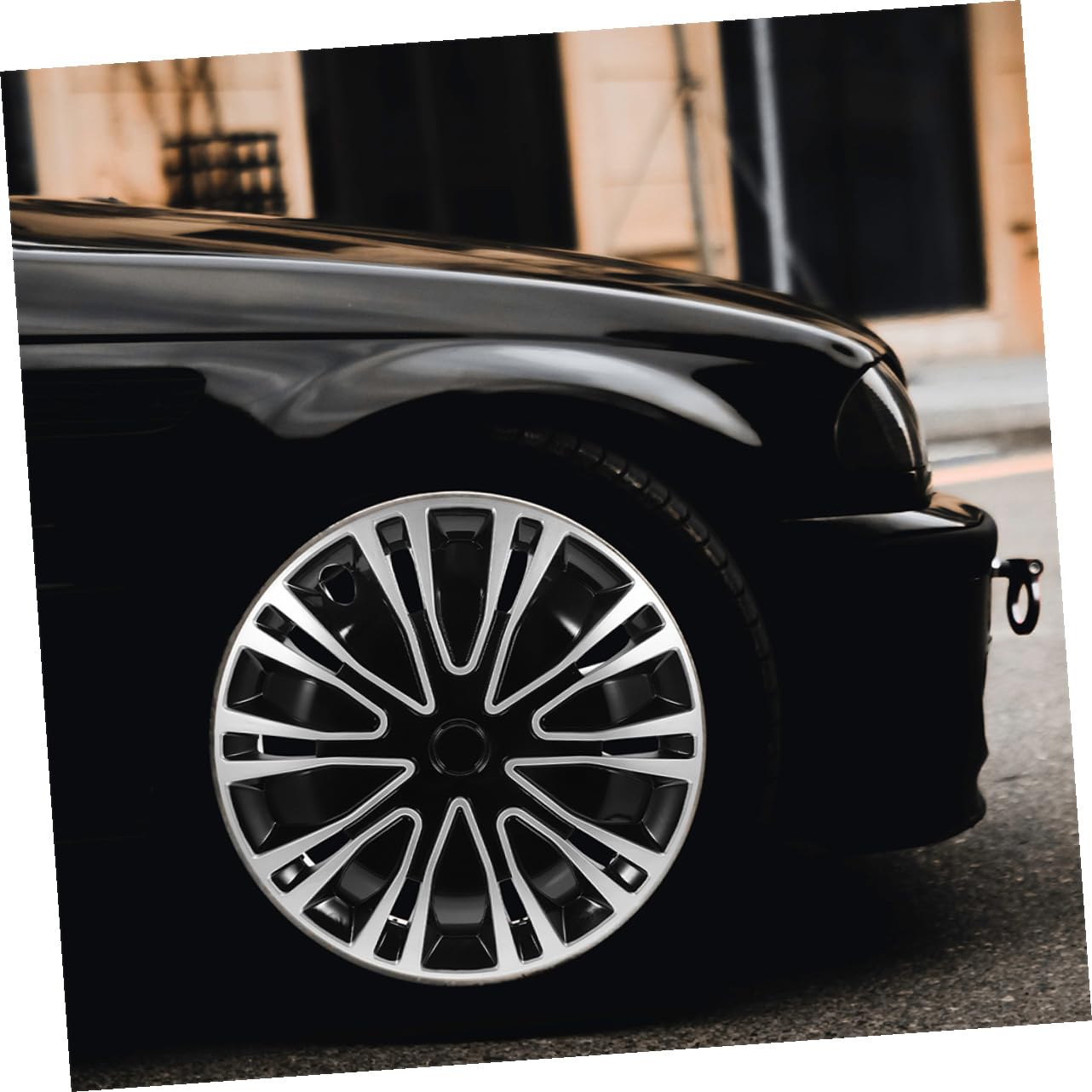 Coprimozzo 14 Pollici in PP Resistente per Auto Copricerchio Protezione Cerchione Installazione Rapida Accessorio Decorativo per Cerchi in Ferro Auto