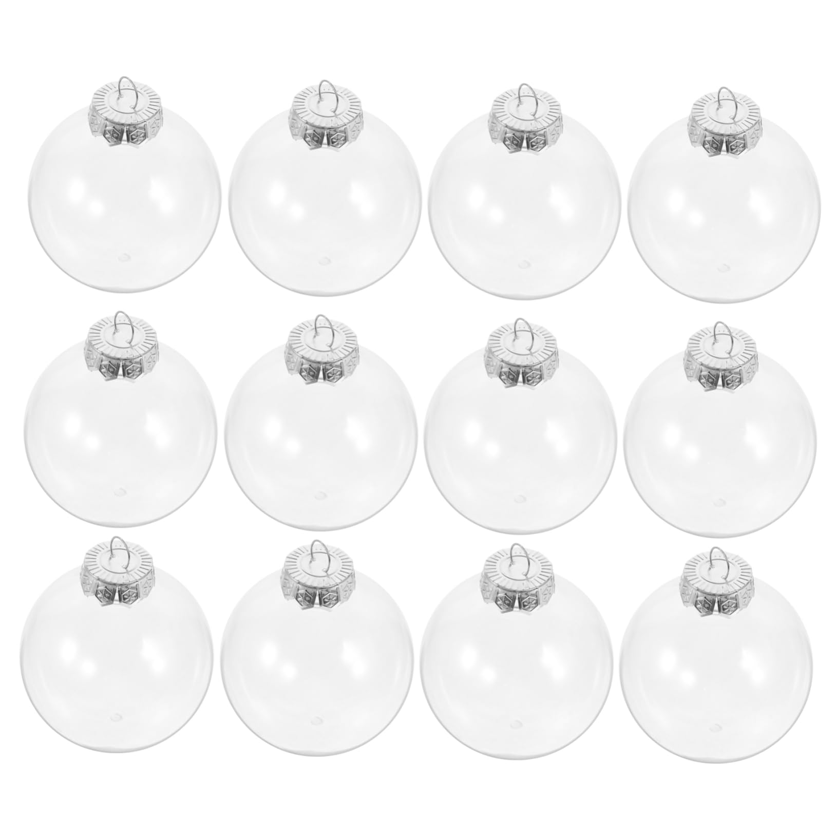 Boule transparente plastique incassable Cabilock objet décoration sapin Noël DIY à remplir