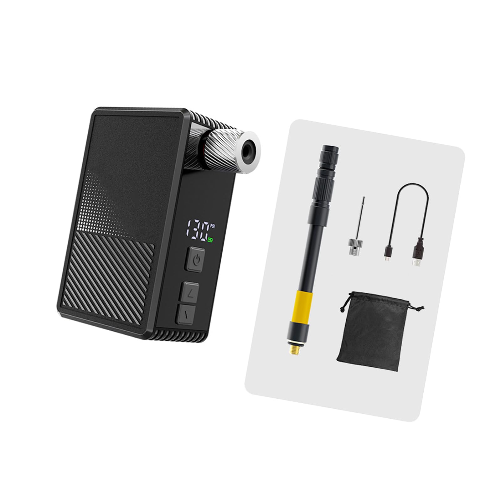 Compatti Dimensioni Da Viaggio Accessorio Ciclismo Gonfiaggio Rapido Bici Pompe Ad Aria Elettrica Bici Pompe Elettriche 130PSI Uscita Pompe Elettriche per Bici