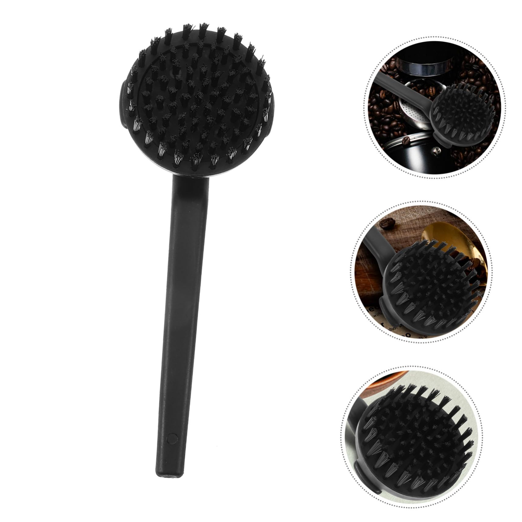 Cabilock 4 Piezas Cepillo De Limpieza Para Cafeteras Cepillo De Cerdas Para Espresso Cepillo Limpiador De Maquinas De Cafe Cepillo De Café De Cerdas Cepillo De Cafe Black El Plastico