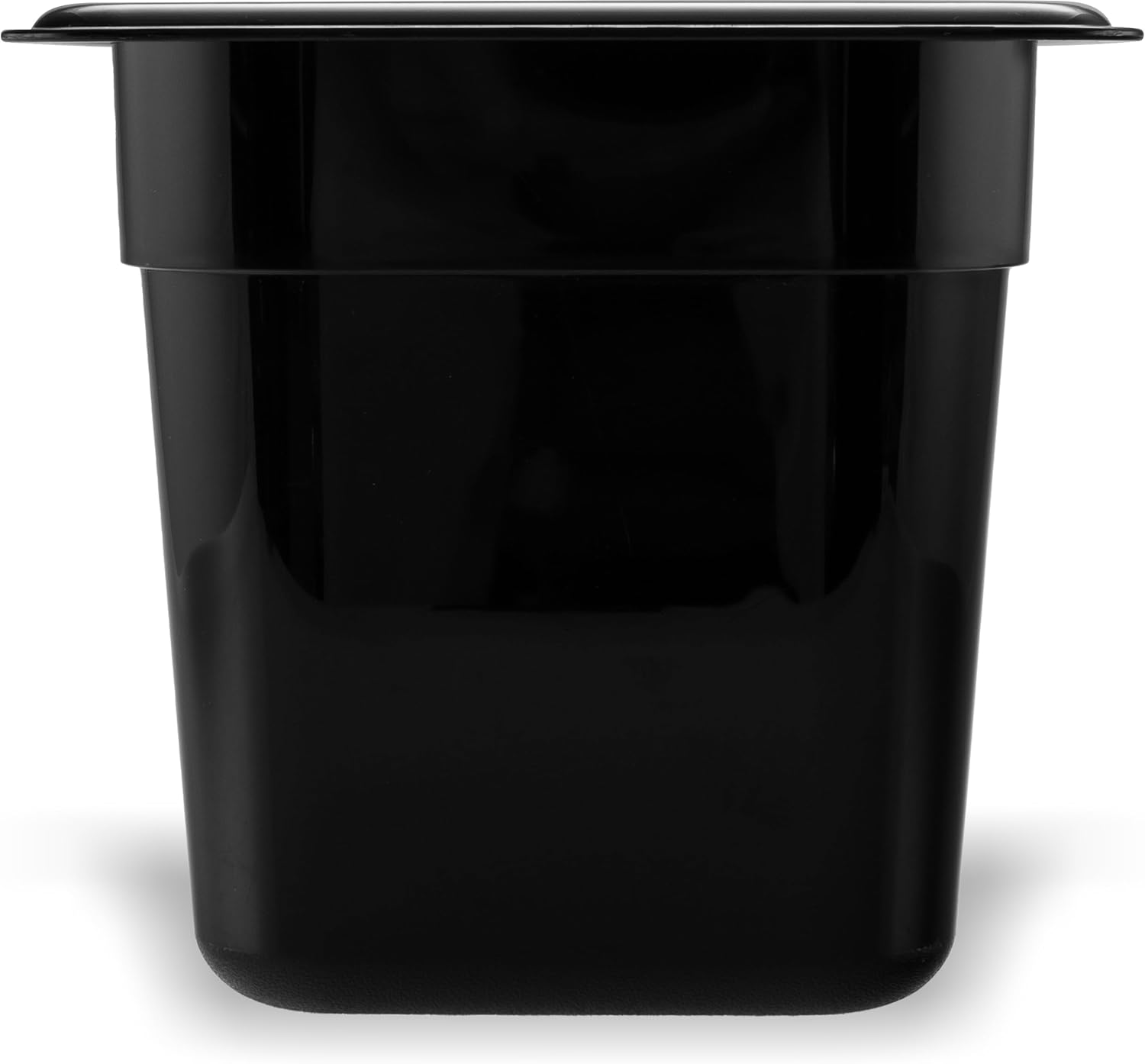Carlisle FoodService Products Storplus 1/6-Size Plastic Food Pan, Food Storage Container, for Catering, Buffets, Restaurants, Polycarbonate, 1/6 Size, 6 Inches Deep, Black - Image 2