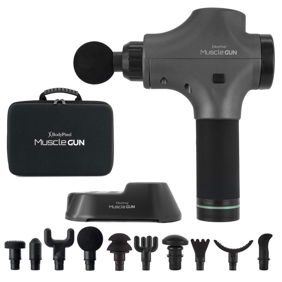 Amazon.co.jp: BODYPIXEL ボディピクセル マッスルガン PRO GRAY フル 
