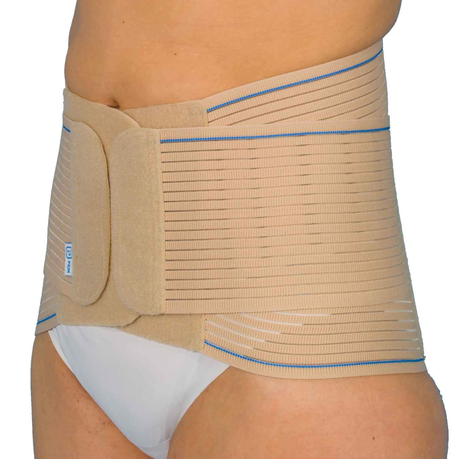 Action - Cinturón lumbar semirrígido con tensor beis XL