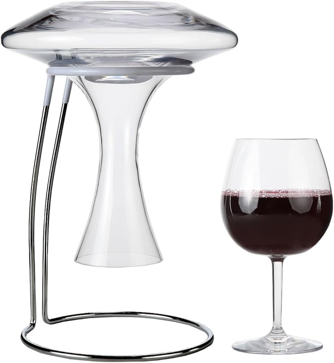 Lily's Home Wine Decanter Drying Stand with Rubber Coated