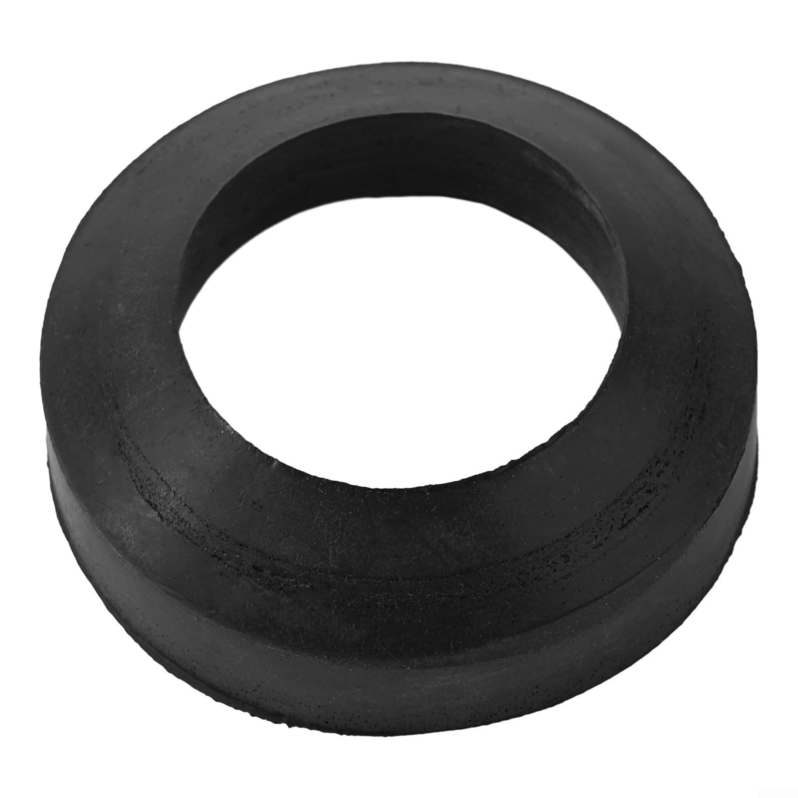 Besttoolifes Conical Donut Washer for Toilet Cistern Seal, Made of Soft Black Rubber, Tapered Design for Tight Pan-to-Tank Sealing, 98×30 mm