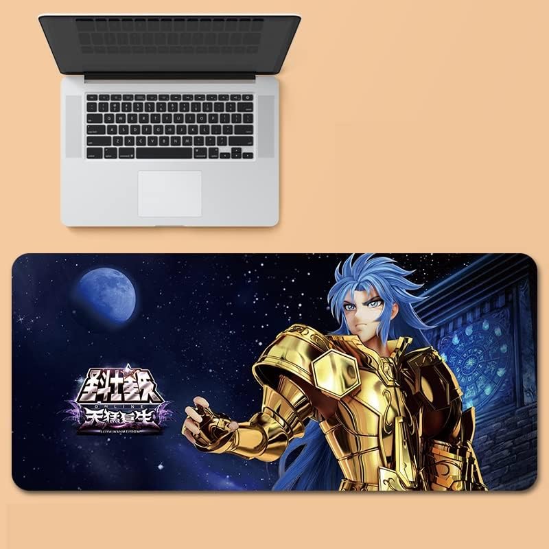 Saint Seiya - Alfombrilla de mouse gruesa con base de goma antideslizante para computadora laptop hogar oficina computadora color 15748 x 35433in