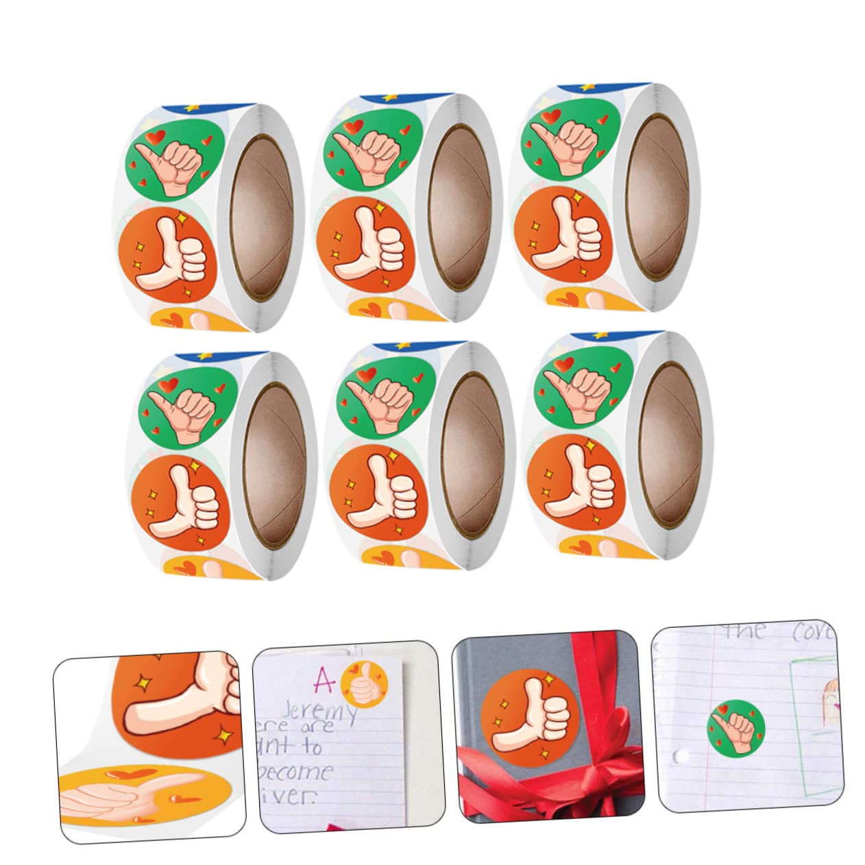 STOBOK 12rollen Aufkleber Motivationssticker Für Lehrer Und Schüler Selbstklebende Belohnungsaufkleber Motivation Und Anreiz Im Klassenzimmer Und Zuhause