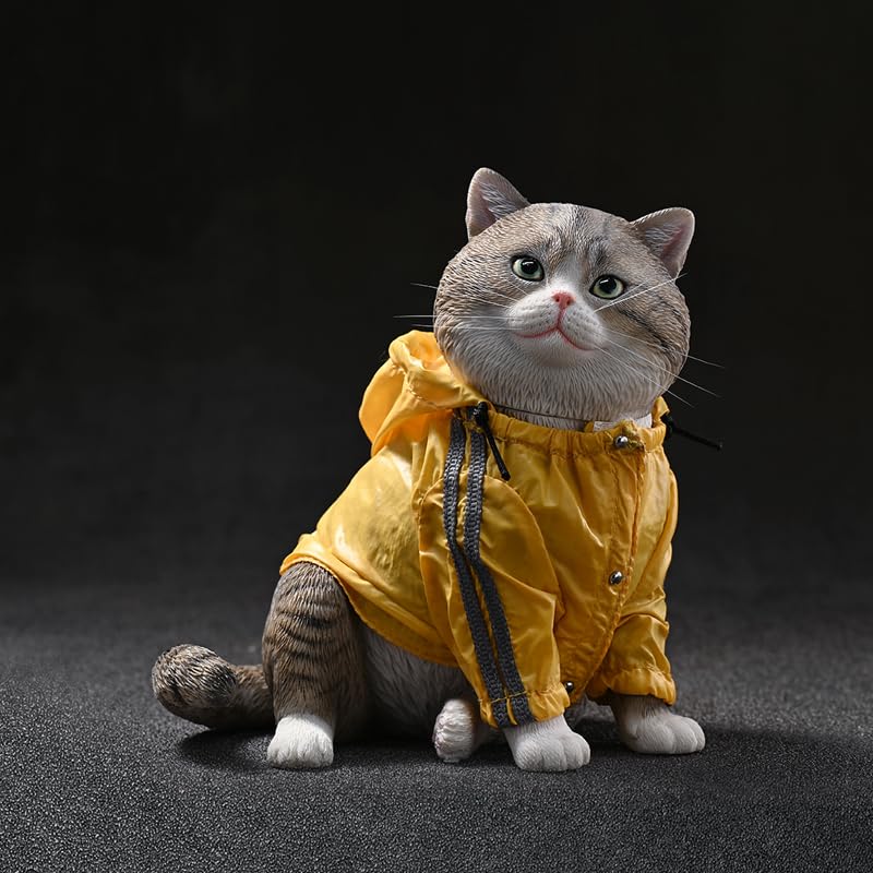 Figurine de chat en polyrésine durable AMITD aux détails intricables