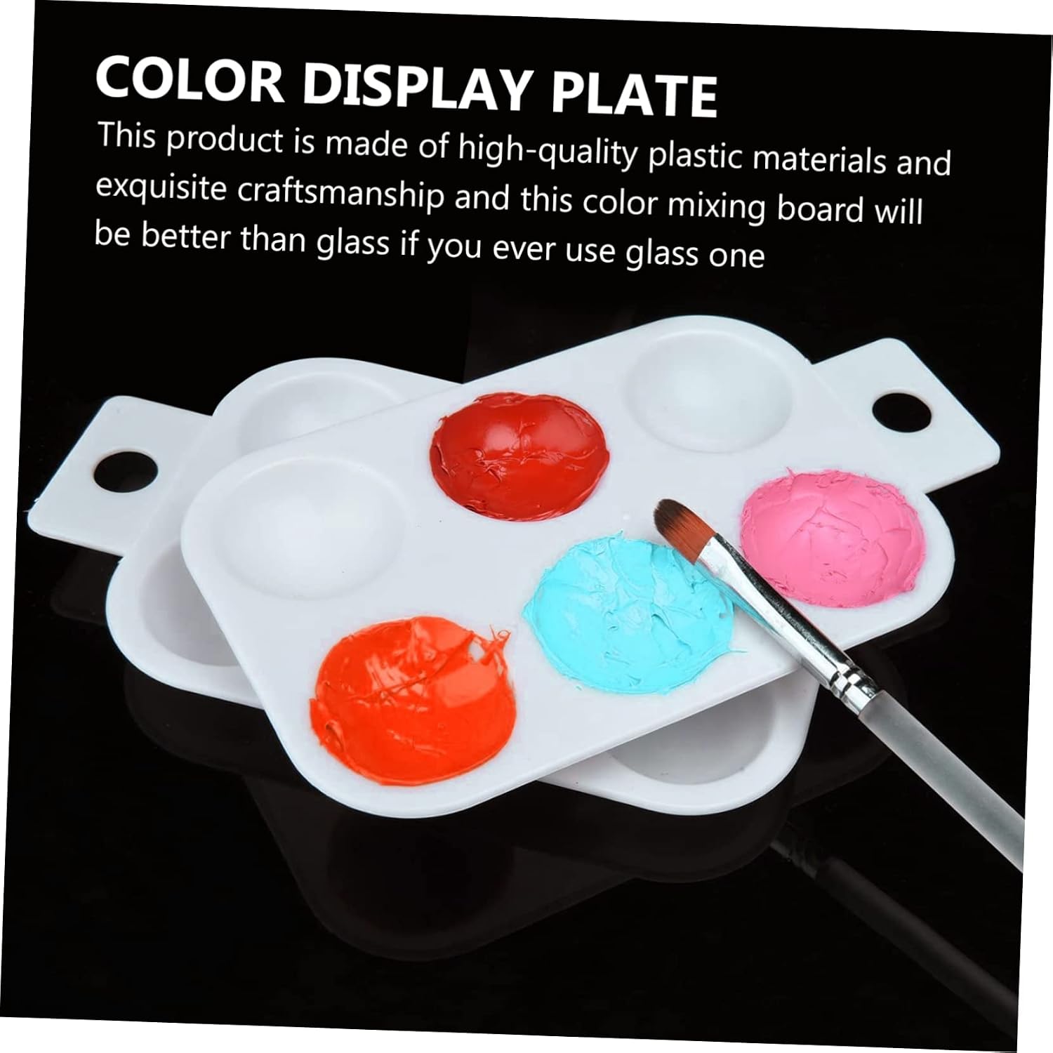 10Pcs Portable Color Mixing Board White Paint Tray for Art DIY Craft Activities for Painting Lovers Durable and Stable Performance