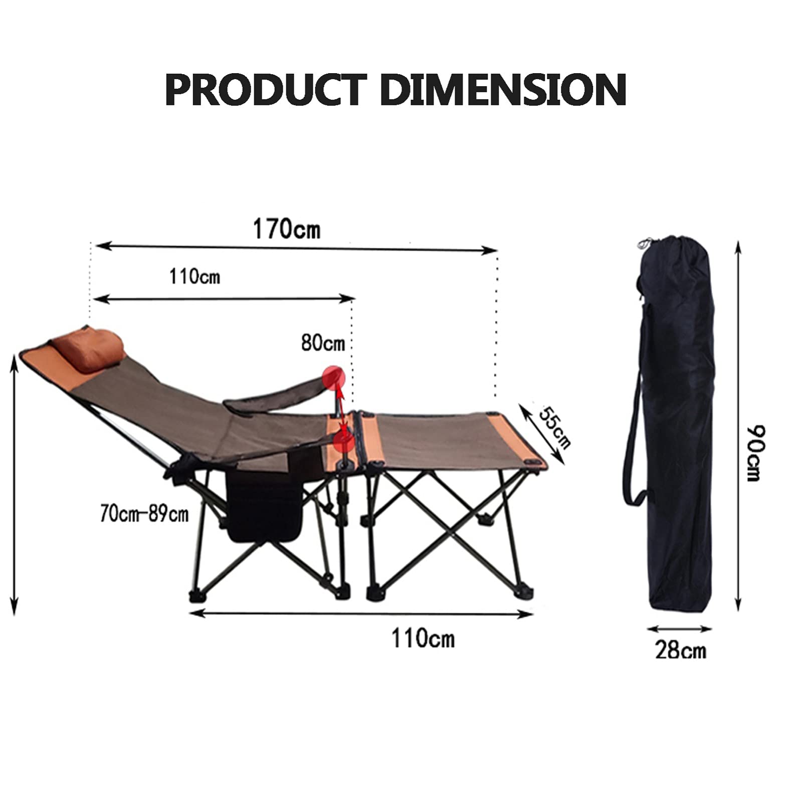 tarp pole telescopic KOMCLUB 98.5