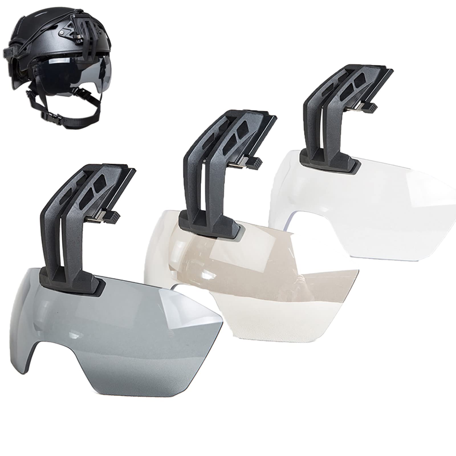 AVLUZ Lunettes tactiques d'airsoft, verres anti-buée Uv400 résistants aux chocs de 3 mm, résistants aux UV, accessoires de casque.