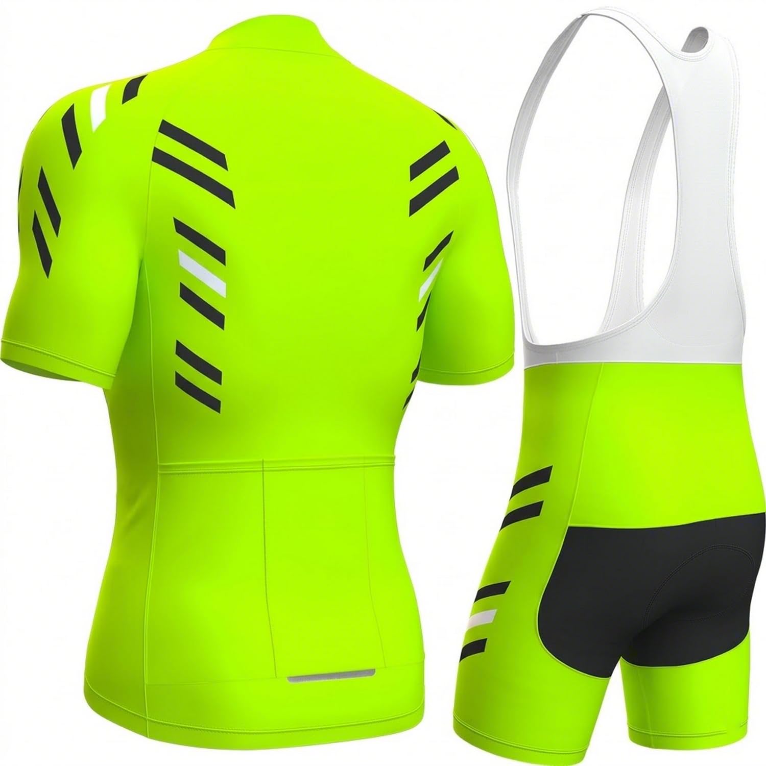 Maillot Cyclisme Homme Tenue Complète Respirant avec Coussinet 3D Gel Séchage Rapide pour Vélo Route/VTT