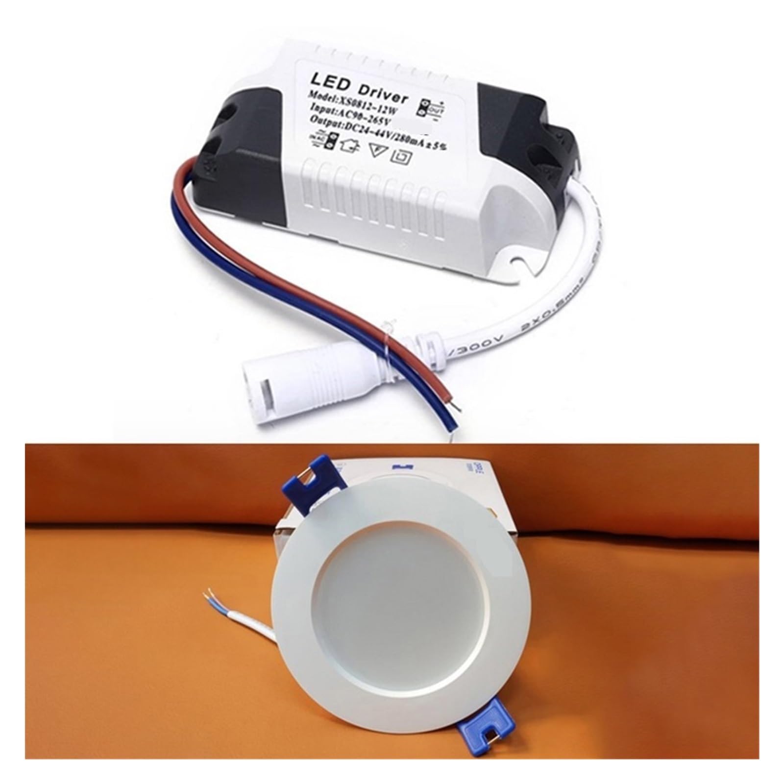 Driver for luce LED con trasformatore da 3-4W/4-7W/8-12W/12-18W/18-24W/24W-36W Alta Affidabilità(B)