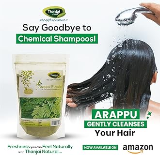 Thanjai Natural Arappu Powder 500g Pouch 100% Natural Albizia Amara Arappu Powder Traditional Hair wash & Hair conditioner