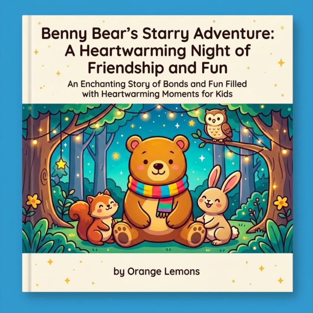 Benny Bear's Starry Adventure: A Heartwarming Night of Friendship and Fun: Explore the Magic of the Night Sky and Friendship in This Illustrated Children's Storybook