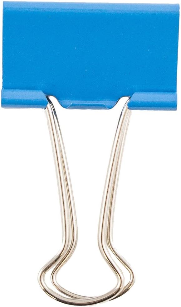JAM PAPER Colorful Binder Clips - Medium - 1 1/4 Inch (32 mm) - Assorted Binderclips - 6 Packs of 15