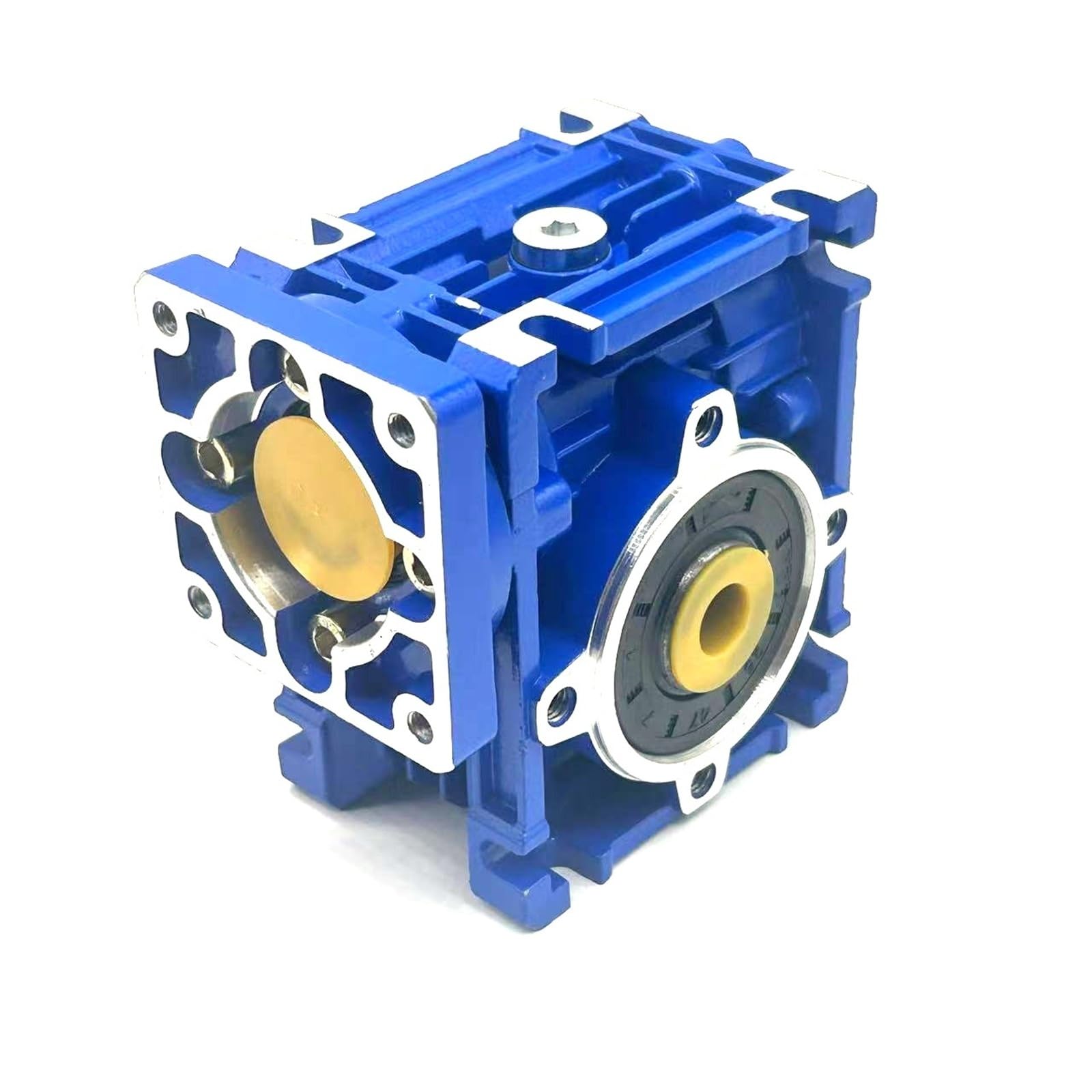 GTPBAO NMRV030 Schneckengetriebe-Drehzahlminderer, 11 mm Eingangswelle, 14 mm Ausgangsbohrung for NEMA 23-Schrittmotor Reduzierwelle(Ratio 7.5 to 1)