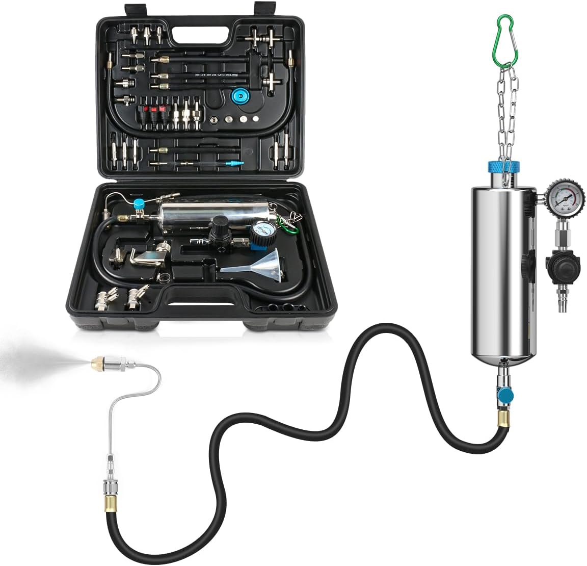 Fuel Injector Cleaner Kit 1000ML 150PSI NonDismantle Fuel