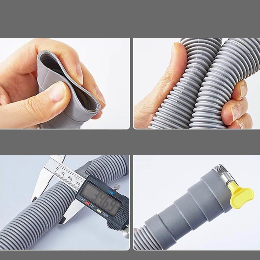 Shophubio Adjustable RV Drain Hose for Caravans, Motorhomes & Campervans – Flexible For EVA Waste Pipe, For Length with 30–42mm Adjustable Outlet (For) — view 4