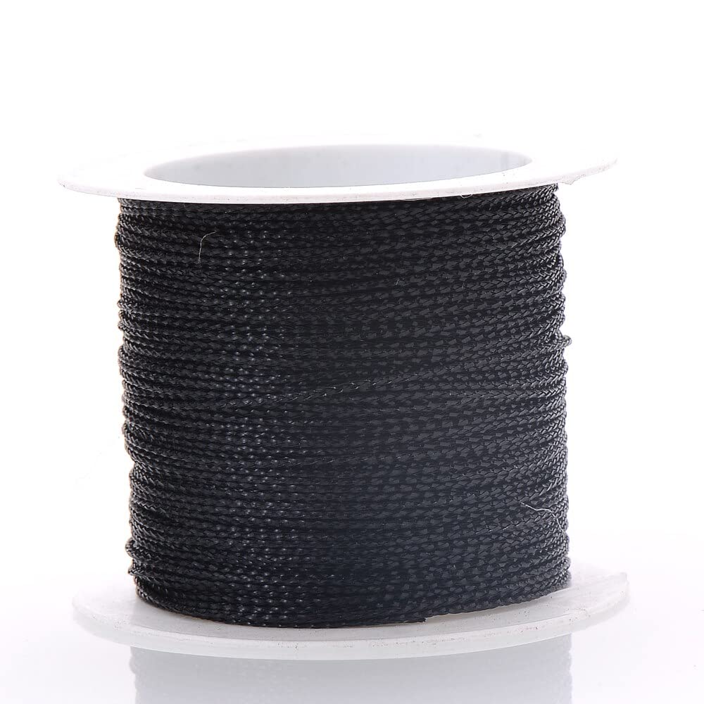 Fils de perles noir 20m pour loisirs créatifs et bijoux faits main