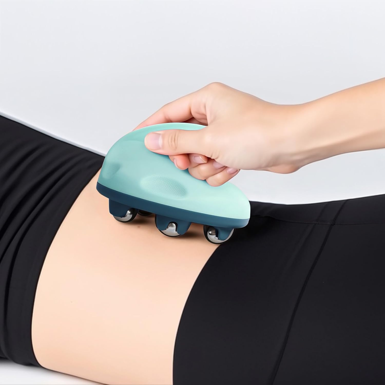 Lymphatic Massage Roller for Cellulite Remover Body Sculpting - Handheld Cellulite Massage Tool for Body Bloat Blood Circulation Lymphatic Drainage Green - Image 6