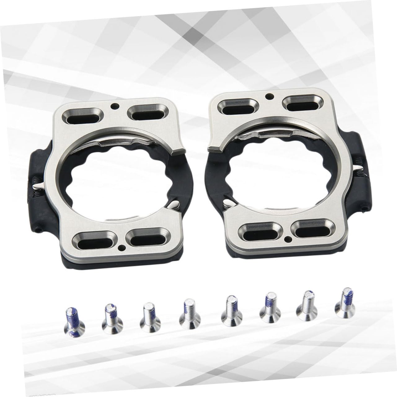 POPETPOP 1pair Self-Locking Pedal Cleats for Road Bike Cycling Cleats Locking Pedals for Mountain Bike Accessories