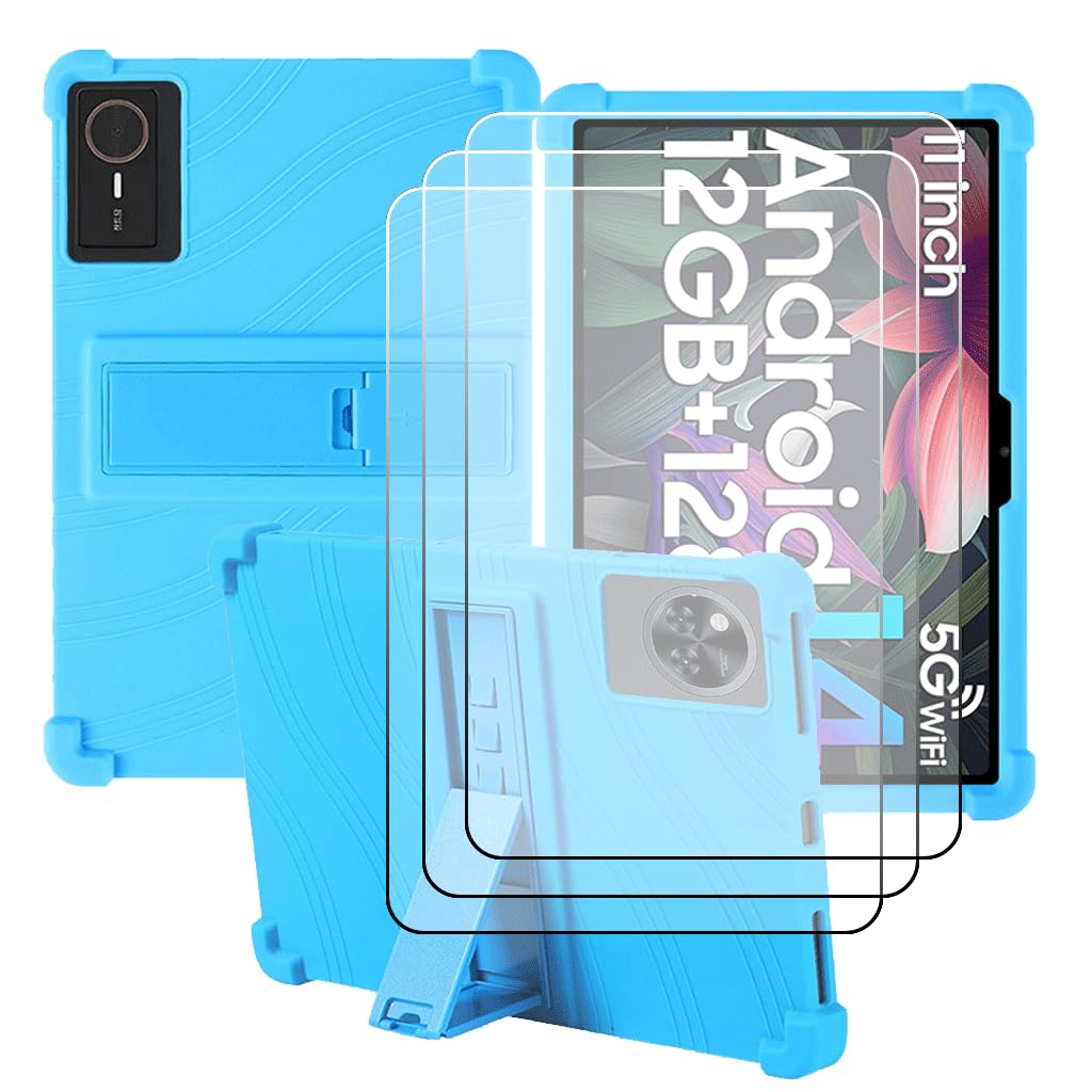 Protector y funda Nook 8.7 silicona flexible con soporte plegable multiposición 8