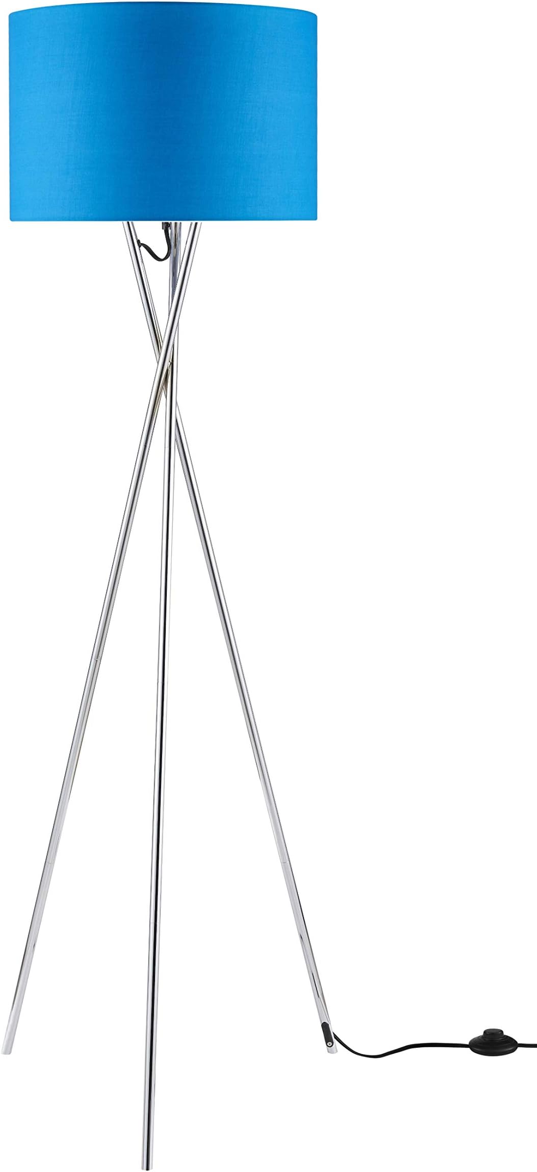 Euro Style Collection Lisboa 63" Tripod Floor Lamp-Blue