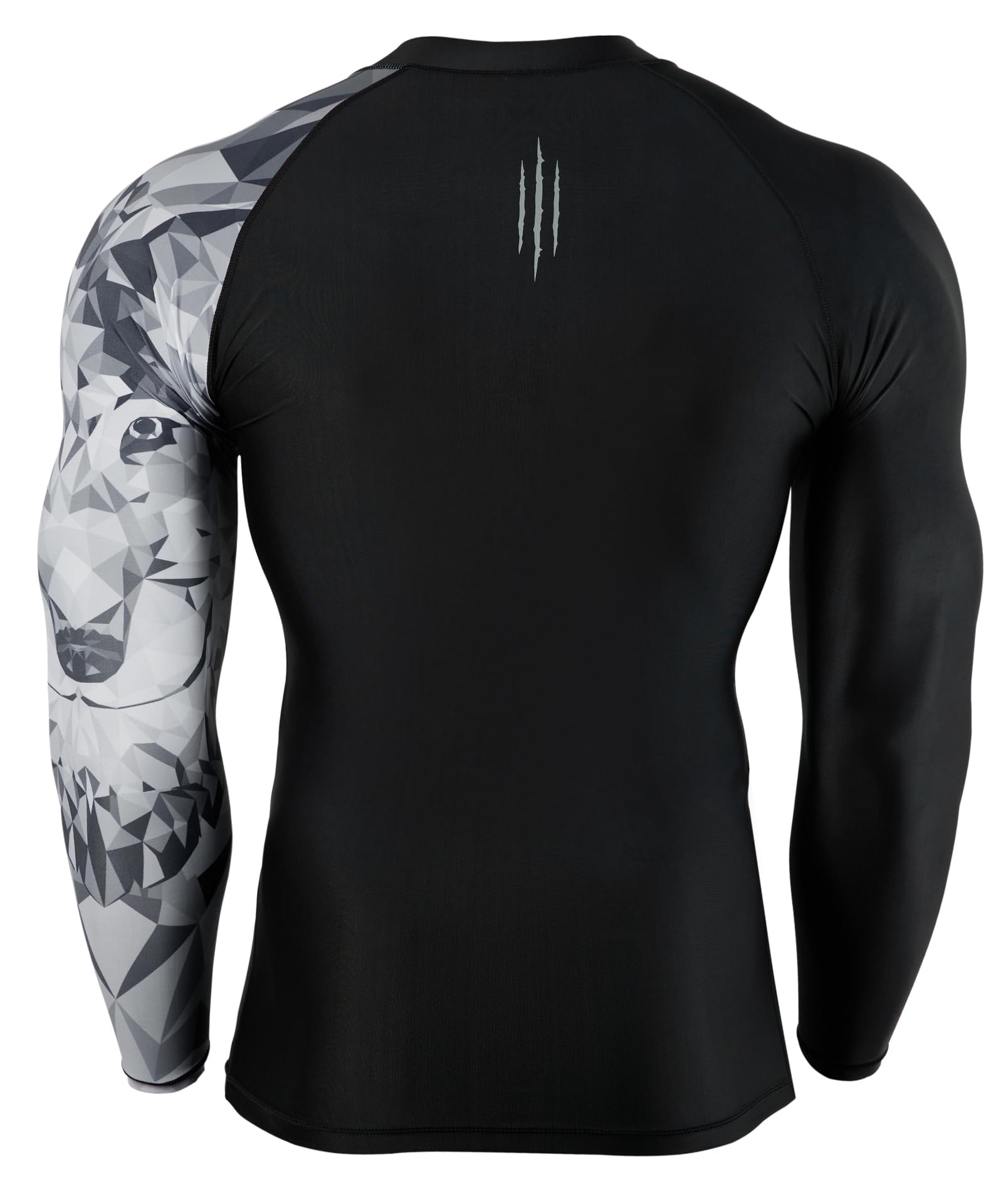 HUGE SPORTS Herren-Badeshirts, langärmelig, Reißverschluss, Rashguard, UPF 50+, Sonnenschutz, schnelltrocknend